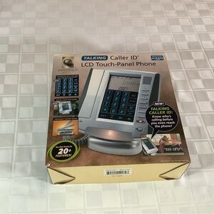 New talking caller ID LCD touch panel phone & alarm clock